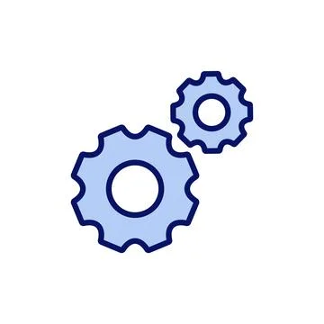 Setting icon vector. Cog sign and symbol. Gear Sign Stock Illustration