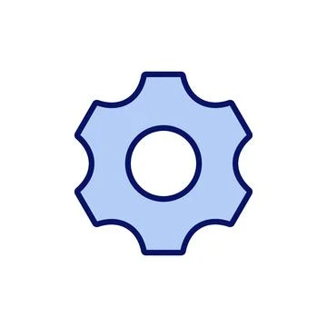 Setting icon vector. Cog sign and symbol. Gear Sign Stock Illustration