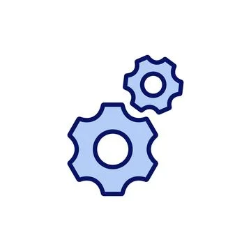 Setting icon vector. Cog sign and symbol. Gear Sign Stock Illustration