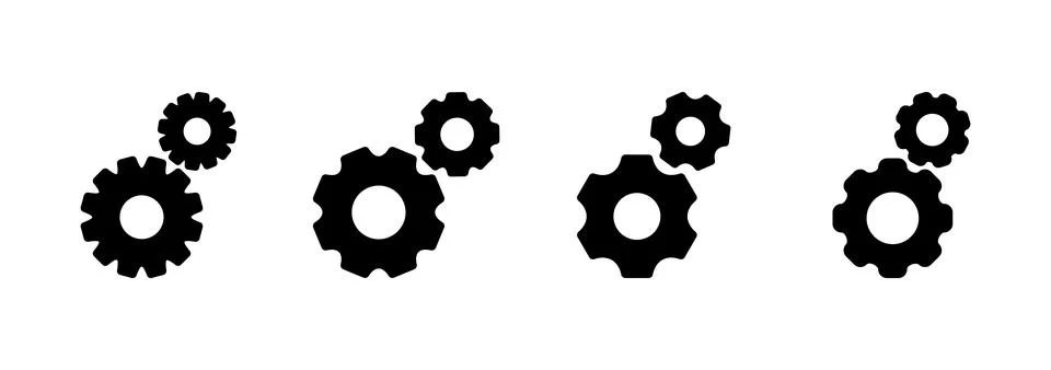 Setting icon vector. Cog sign and symbol. Gear Sign Stock Illustration