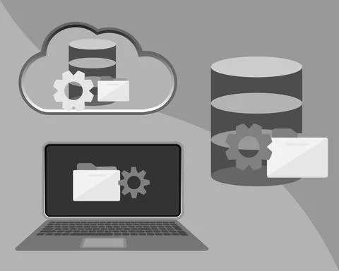 Setting icon vector 스톡 일러스트