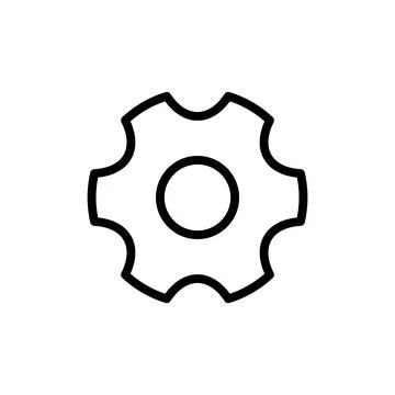 Setting Icon vector illustration. Cog settings sign and symbol. Gear Sign Stock Illustration