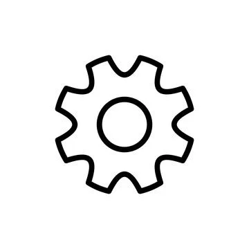 Setting Icon vector illustration. Cog settings sign and symbol. Gear Sign Stock Illustration