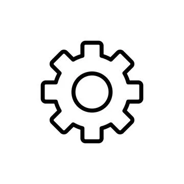 Setting Icon vector illustration. Cog settings sign and symbol. Gear Sign Stock Illustration