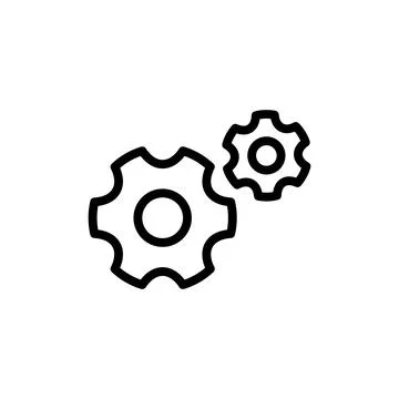Setting Icon vector illustration. Cog settings sign and symbol. Gear Sign Stock Illustration