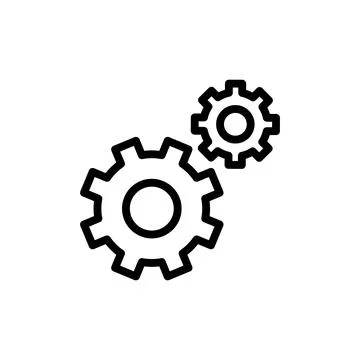Setting Icon vector illustration. Cog settings sign and symbol. Gear Sign Stock Illustration