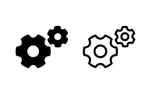 Setting Icon vector illustration. Cog settings sign and symbol. Gear Sign Stock Illustration