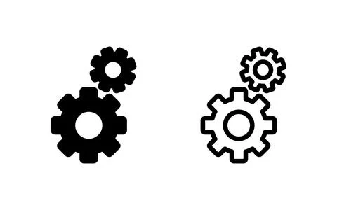 Setting Icon vector illustration. Cog settings sign and symbol. Gear Sign Stock Illustration
