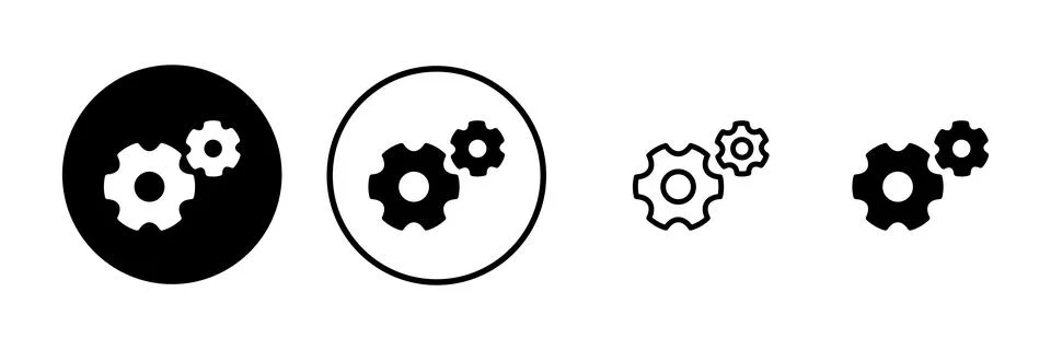 Setting Icon vector illustration. Cog settings sign and symbol. Gear Sign Stock Illustration