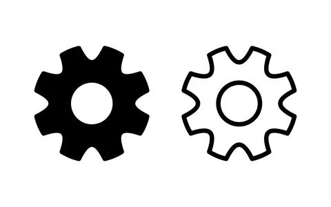Setting Icon vector illustration. Cog settings sign and symbol. Gear Sign Stock Illustration
