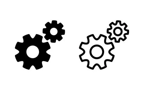 Setting Icon vector illustration. Cog settings sign and symbol. Gear Sign Stock Illustration
