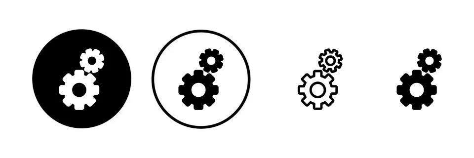 Setting Icon vector illustration. Cog settings sign and symbol. Gear Sign Stock Illustration