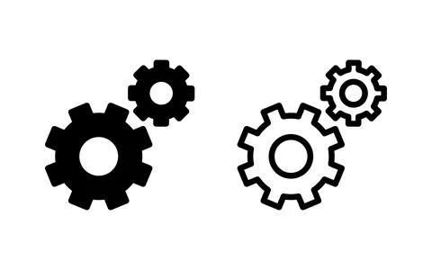 Setting Icon vector illustration. Cog settings sign and symbol. Gear Sign Stock Illustration