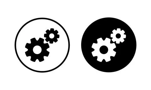Setting Icon vector illustration. Cog settings sign and symbol. Gear Sign Stock Illustration