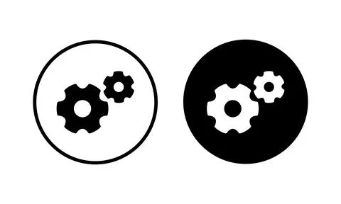 Setting Icon vector illustration. Cog settings sign and symbol. Gear Sign Stock Illustration
