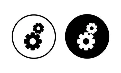 Setting Icon vector illustration. Cog settings sign and symbol. Gear Sign Stock Illustration
