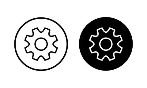 Setting Icon vector illustration. Cog settings sign and symbol. Gear Sign Stock Illustration