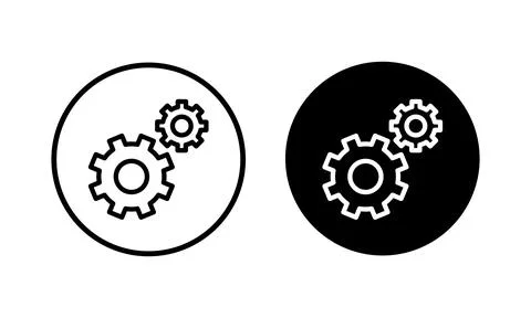 Setting Icon vector illustration. Cog settings sign and symbol. Gear Sign Stock Illustration