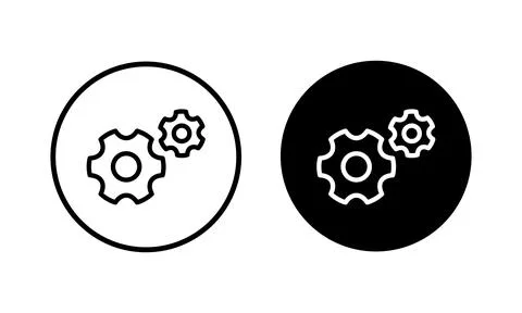 Setting Icon vector illustration. Cog settings sign and symbol. Gear Sign Stock Illustration