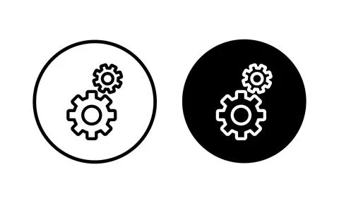 Setting Icon vector illustration. Cog settings sign and symbol. Gear Sign Stock Illustration