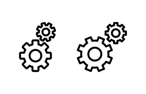 Setting Icon vector illustration. Cog settings sign and symbol. Gear Sign Stock Illustration