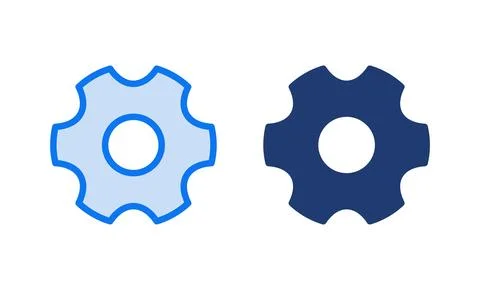 Setting Icon vector illustration. Cog settings sign and symbol. Gear Sign Stock Illustration