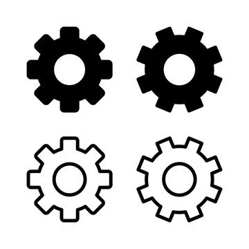 Setting Icon vector illustration. Cog settings sign and symbol. Gear Sign Stock Illustration