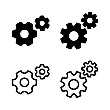 Setting Icon vector illustration. Cog settings sign and symbol. Gear Sign Stock Illustration