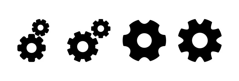 Setting Icon vector illustration. Cog settings sign and symbol. Gear Sign Stock Illustration