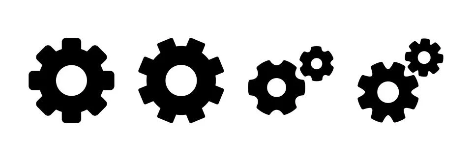Setting Icon vector illustration. Cog settings sign and symbol. Gear Sign Stock Illustration