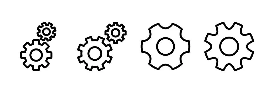 Setting Icon vector illustration. Cog settings sign and symbol. Gear Sign Stock Illustration