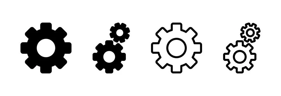 Setting Icon vector illustration. Cog settings sign and symbol. Gear Sign Stock Illustration