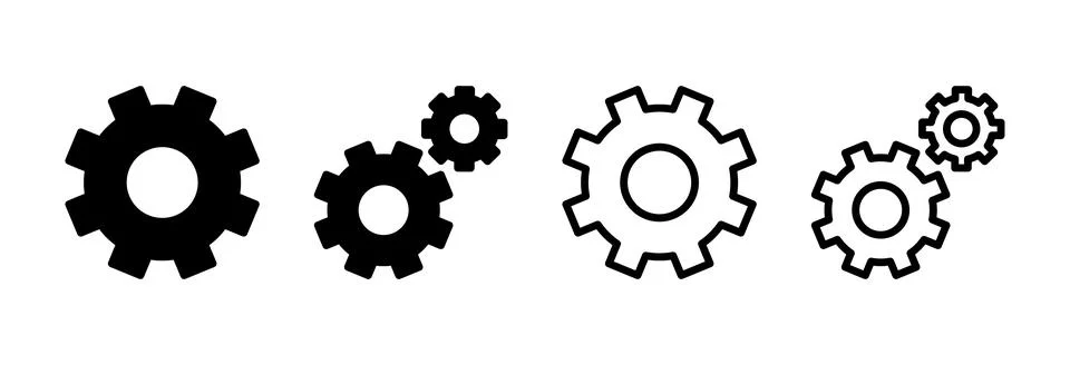 Setting Icon vector illustration. Cog settings sign and symbol. Gear Sign Stock Illustration
