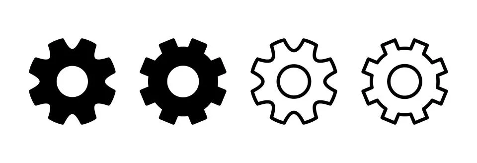 Setting Icon vector illustration. Cog settings sign and symbol. Gear Sign Stock Illustration
