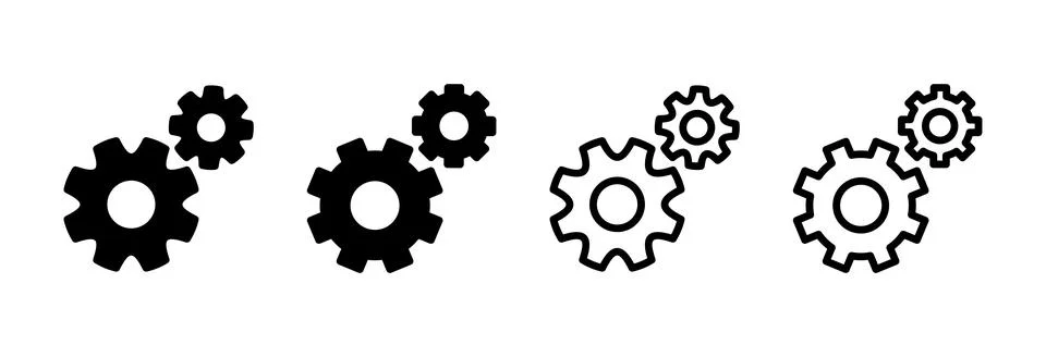 Setting Icon vector illustration. Cog settings sign and symbol. Gear Sign Stock Illustration
