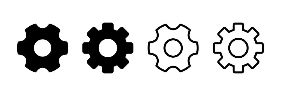 Setting Icon vector illustration. Cog settings sign and symbol. Gear Sign Stock Illustration