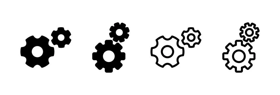 Setting Icon vector illustration. Cog settings sign and symbol. Gear Sign Stock Illustration