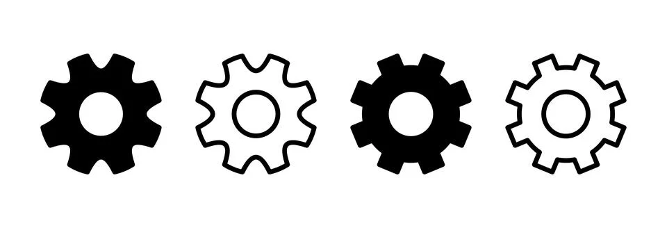 Setting Icon vector illustration. Cog settings sign and symbol. Gear Sign Stock Illustration