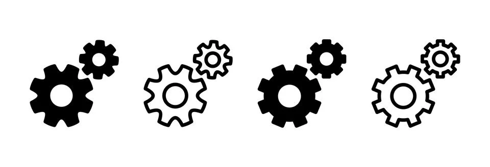 Setting Icon vector illustration. Cog settings sign and symbol. Gear Sign Stock Illustration
