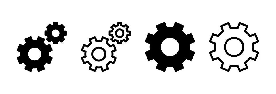 Setting Icon vector illustration. Cog settings sign and symbol. Gear Sign Stock Illustration