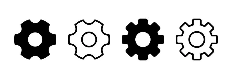 Setting Icon vector illustration. Cog settings sign and symbol. Gear Sign Stock Illustration