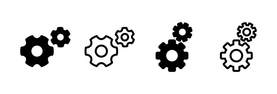 Setting Icon vector illustration. Cog settings sign and symbol. Gear Sign Stock Illustration