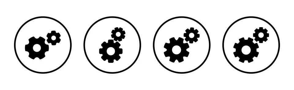 Setting Icon vector illustration. Cog settings sign and symbol. Gear Sign Stockillustratie