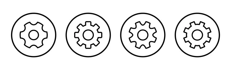 Setting Icon vector illustration. Cog settings sign and symbol. Gear Sign Stock Illustration