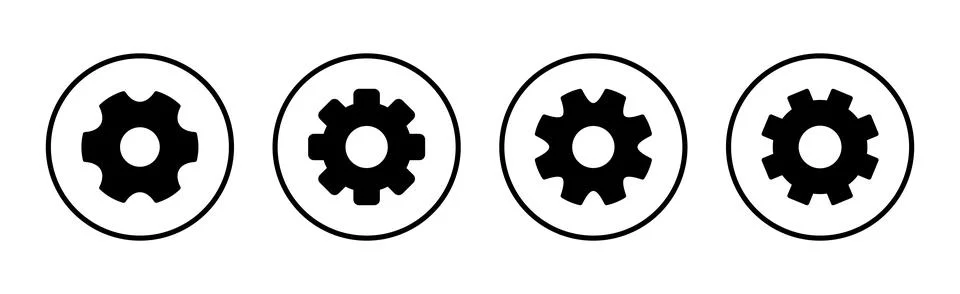 Setting Icon vector illustration. Cog settings sign and symbol. Gear Sign Stock Illustration