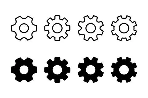 Setting Icon vector illustration. Cog settings sign and symbol. Gear Sign Illustrazione stock
