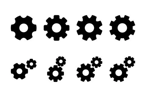 Setting Icon vector illustration. Cog settings sign and symbol. Gear Sign Stock Illustration