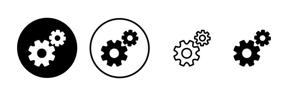 Setting Icon vector illustration. Cog settings sign and symbol. Gear Sign Stock Illustration