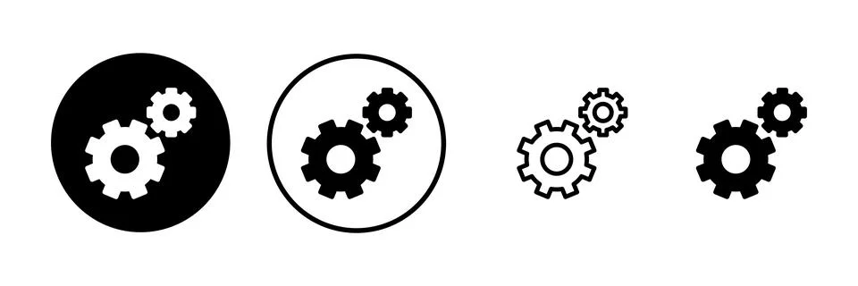 Setting Icon vector illustration. Cog settings sign and symbol. Gear Sign Stock Illustration