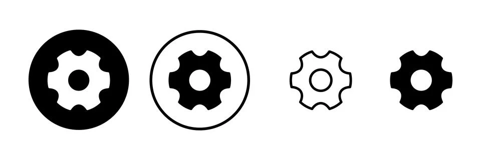 Setting Icon vector illustration. Cog settings sign and symbol. Gear Sign 스톡 일러스트